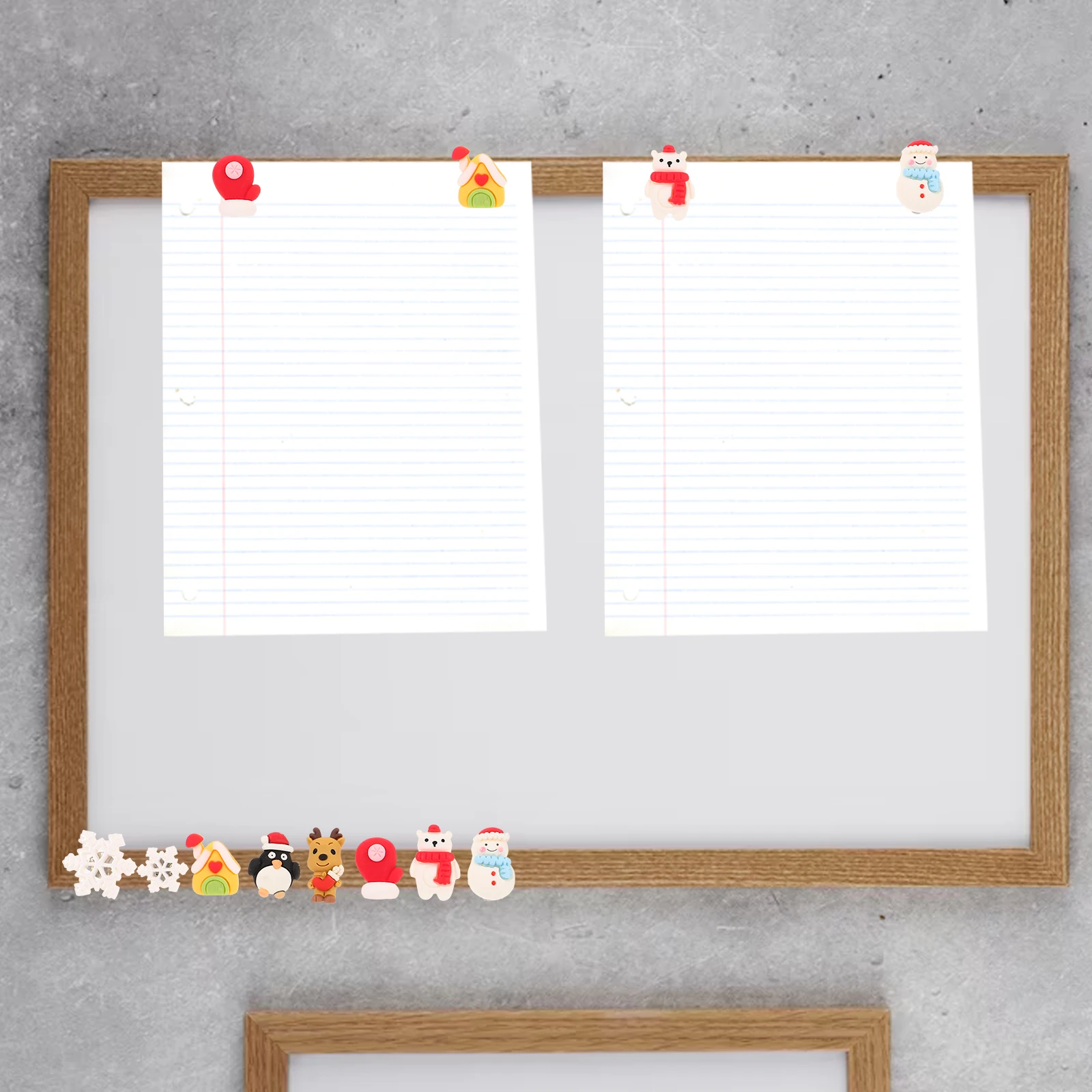 

80Pcs Festive Christmas Pushpins Resin Craft Thumb Tacks with Elegant Design for Photo Display Bulletin Board School Office