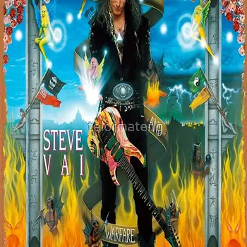 STEVE VAI 기타리스트 음악 스타일 2016 포스터 빈티지 금속 주석 빈티지 로고 30.48X20.32cm 패밀리 바, 남성 동굴 벽 장식 2 