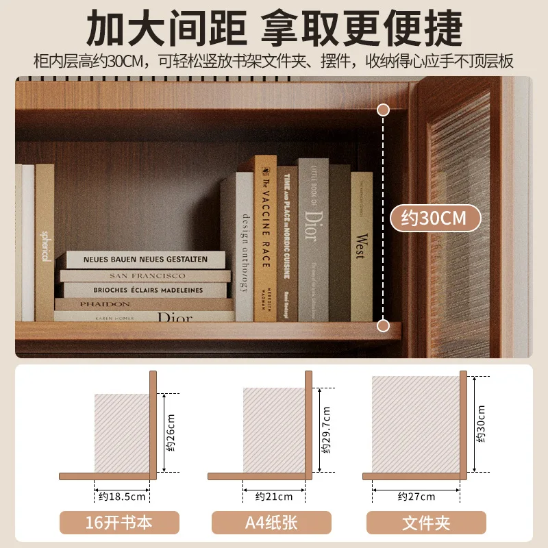 Bookshelf shelves, floor-to-ceiling bookcases, simple living room integrated wall-to-wall narrow slit cabinets, dustproof storag