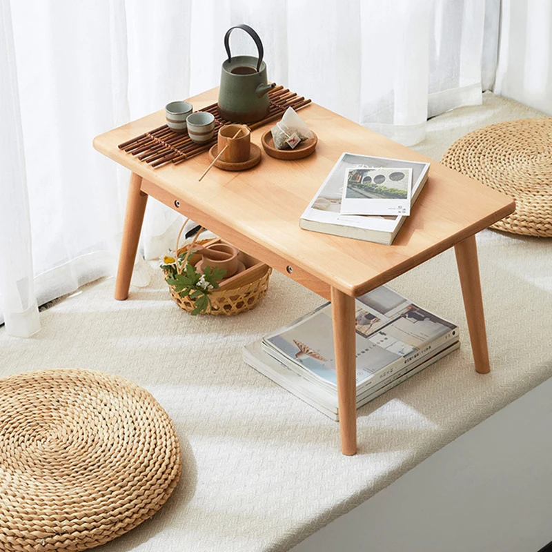 Nordic Style Coffee Table Wood Minimalist Portable Sode Coffee Table Portable Balcony Articulos Para El Hogar Home Furniture