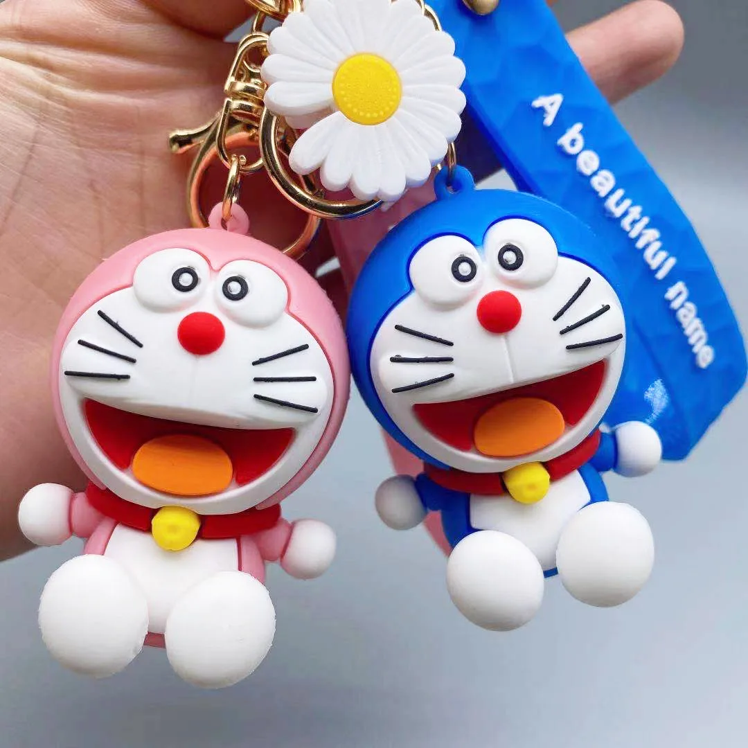 

Креативный брелок для ключей Doraemon, мягкая резиновая кукла, милый брелок для ключей Doraemon, аксессуар для сумки, автомобильный брелок, фигурка, очаровательные подарки