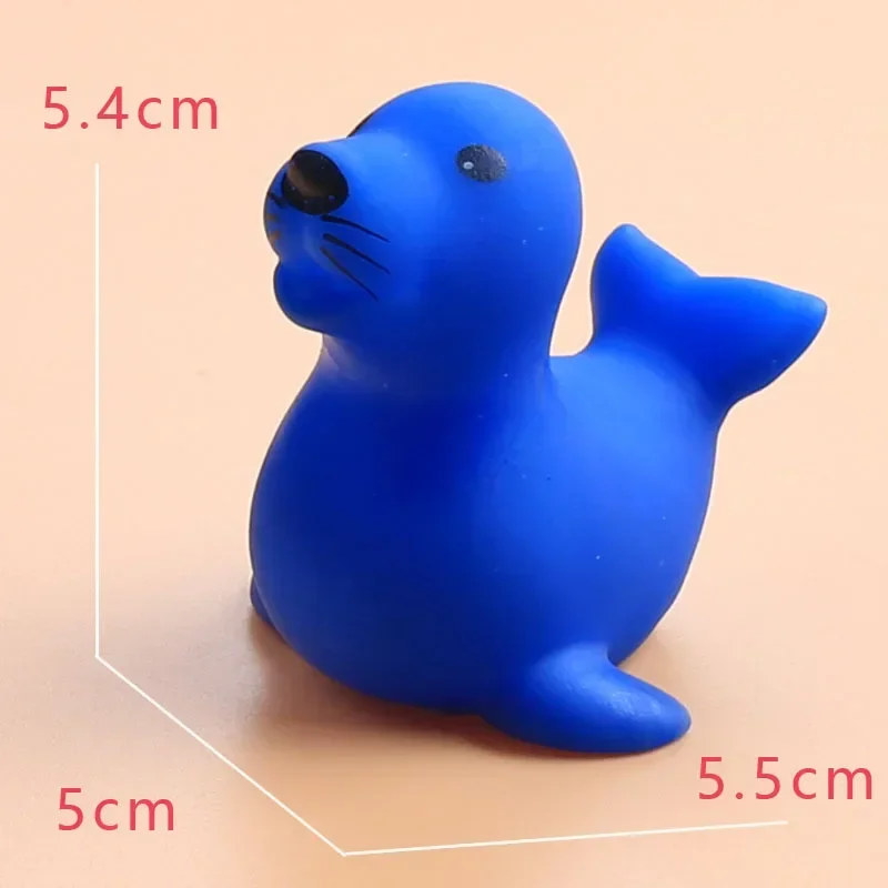 Cute Animals Bath Toy Colorful Soft Rubber Float Squeeze Sound Swimming Water Toy For Baby Bath Play Animals Toys