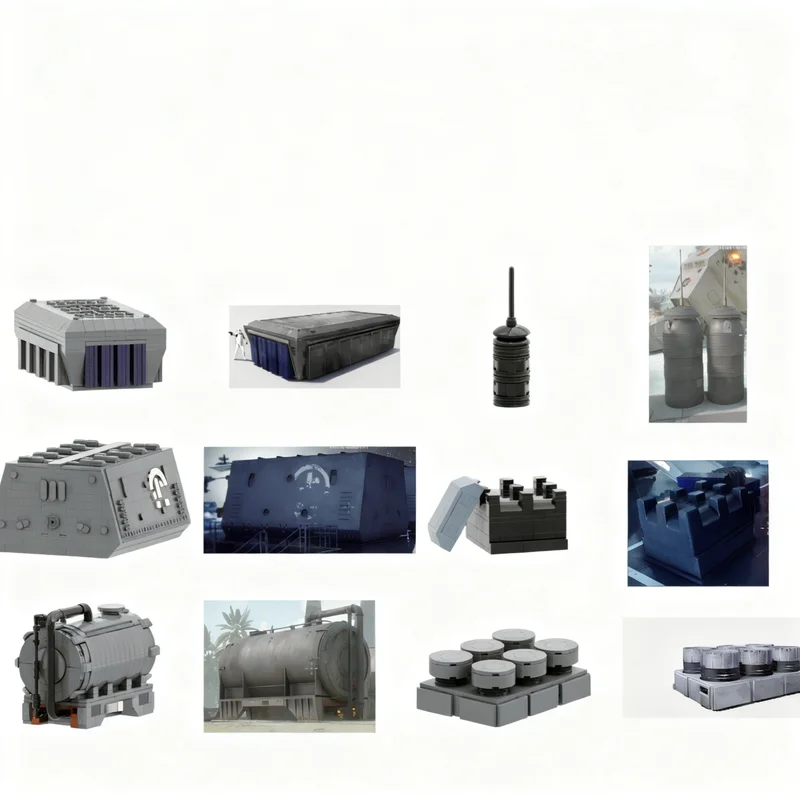 2815pcs MOC Star Battle Galactic Empire Crates Containers Structures Model Building Blocks Toys Construction Christmas Gifts