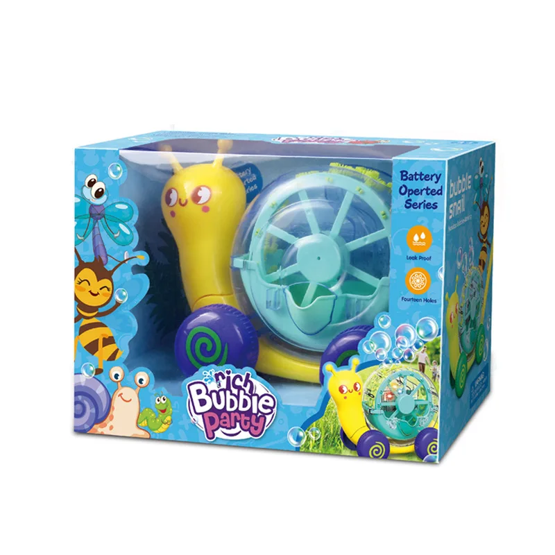 Electric Bubble Snail Cart for Children - Automatic Bubble Machine for Outdoor Play - Parent-Child Bubble Blowing Toy
