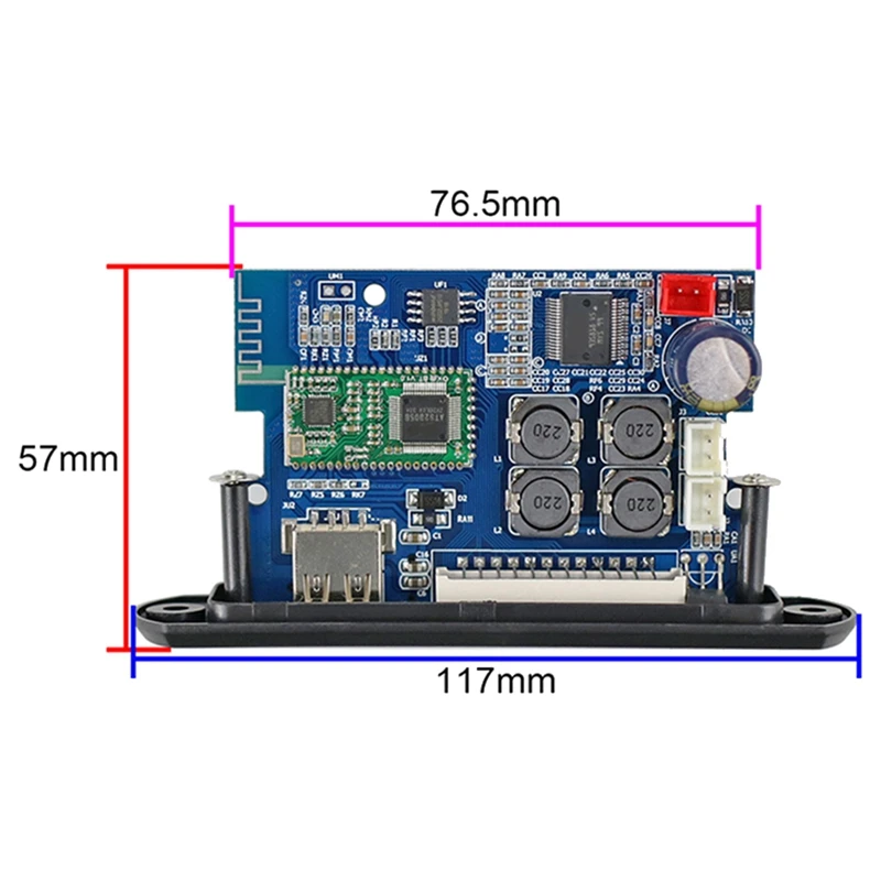 TDA7492P 25 Вт + 25 Вт плата усилителя + плата декодера MP3 WAV APE без потерь аудио USB TF AUX DC12V-24V Bluetooth