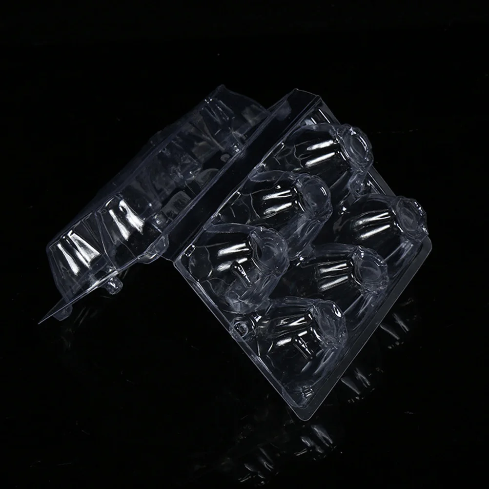 

5 шт. пластиковая коробка для хранения яиц, прозрачная 6-сетка-переноска, органайзер для холодильника, портативный контейнер для яиц, пикник, кемпинг