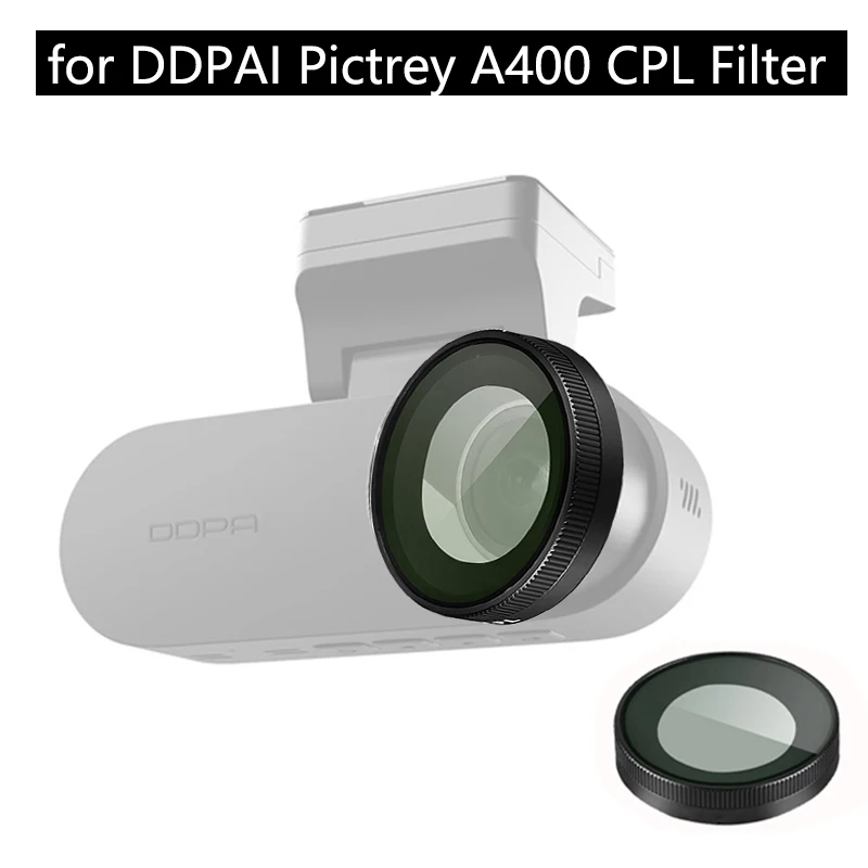 for DDPAI Pictrey A400 4K Dash Cam CPL Filter Lens Dust Protection Anti Glare