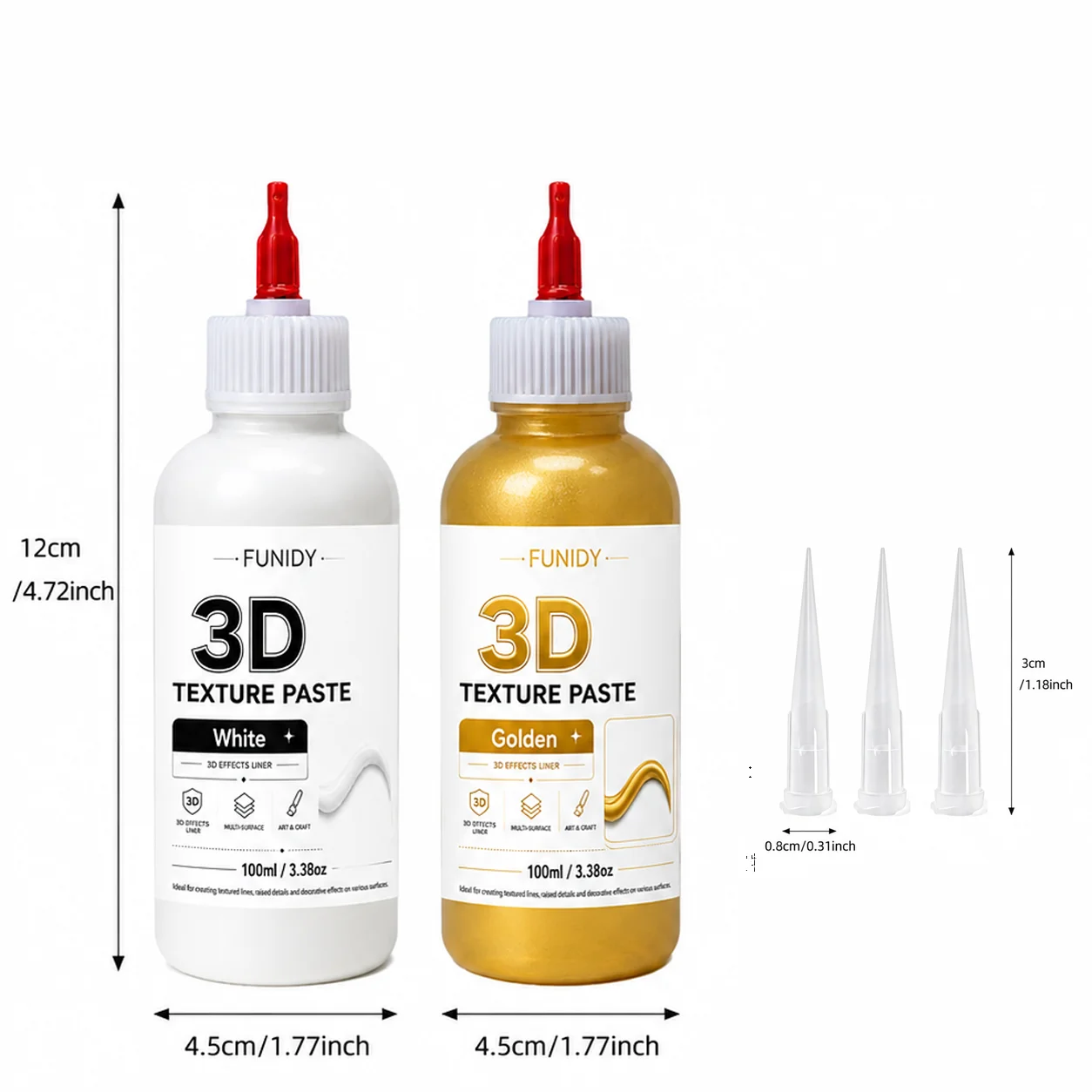 100ml 3D Texture Paste, Suitab - Embroidery Art Painting ulasan dan harga