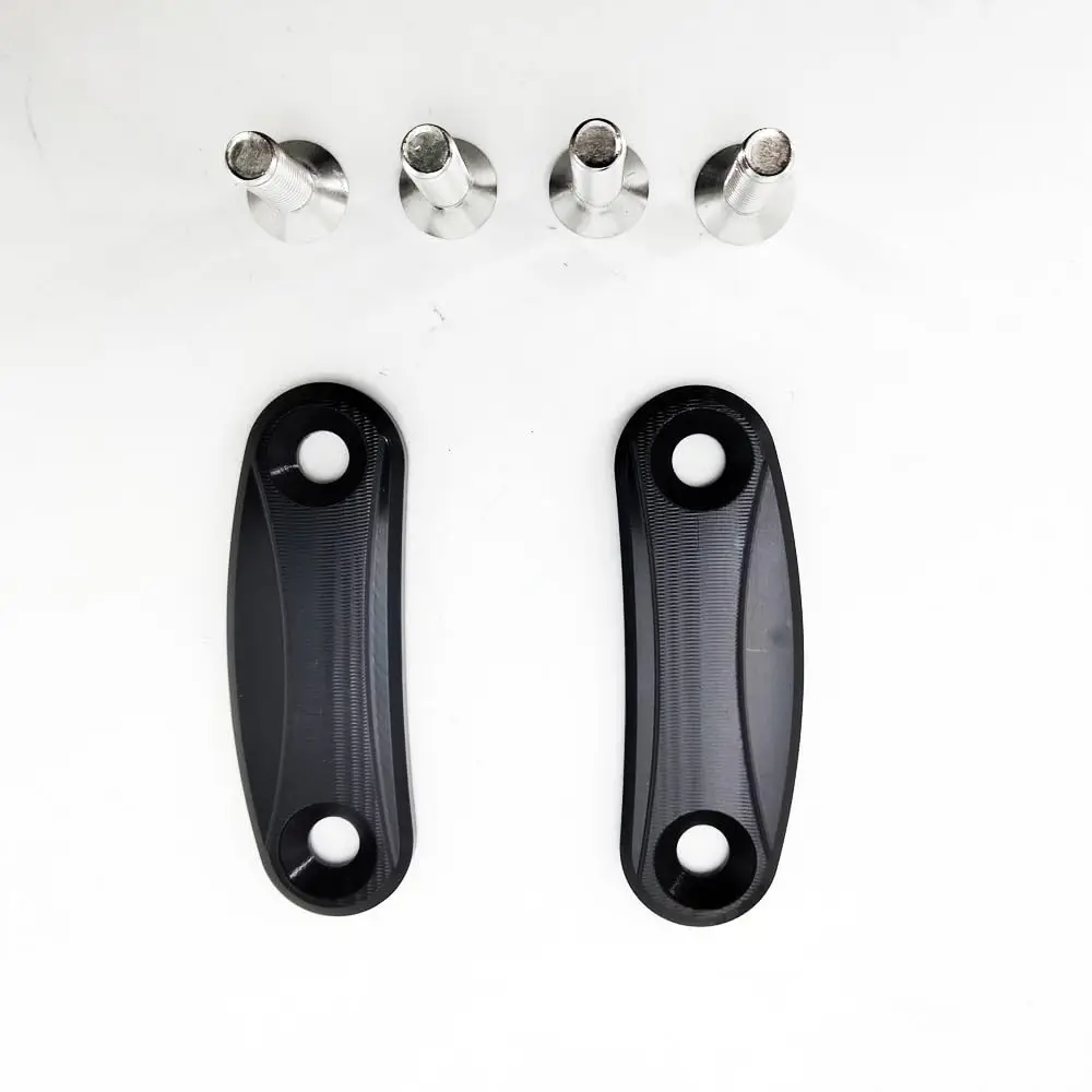 

2pcs Black Rear View Mirror Hole Cover Code Base For Kawasaki ZX6R ZX10R 2016-2023