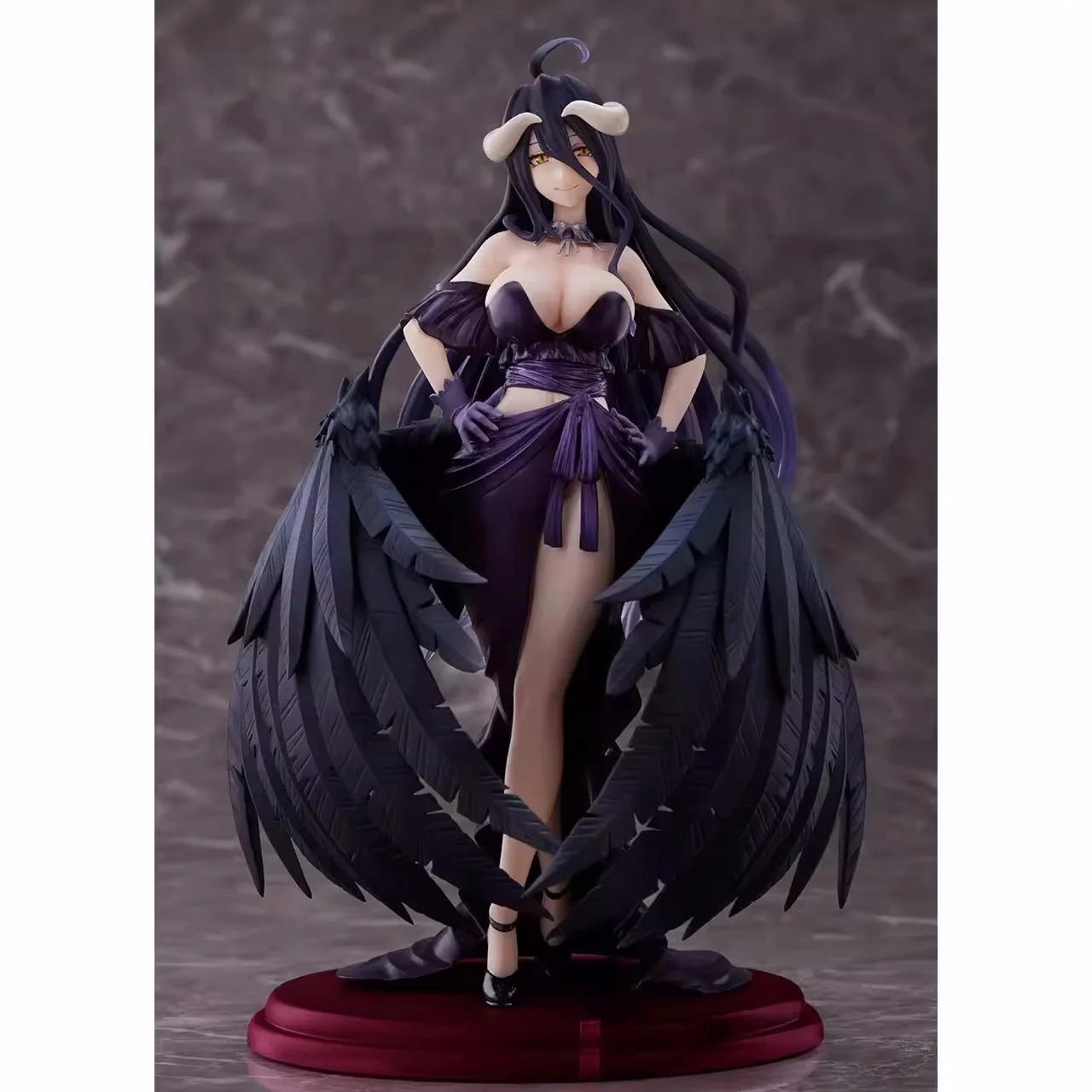 In STOCK Original Taito Overlord Albedo Black Dress Ver Figure The King Of The Undead Action Figurine Collectable Toy Gifts