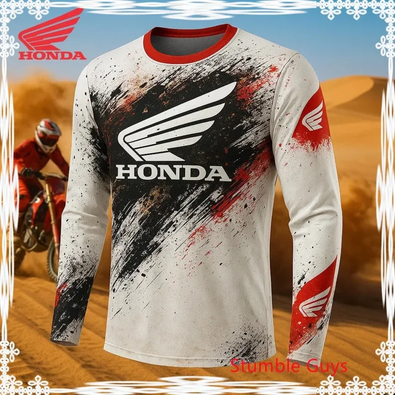 AliExpress 2025 Honda Adventure Off Road Motorcycle Shirt Breathable Quick Dry Mountain Bicycle Jersey For Honda Racing Enthusiasts