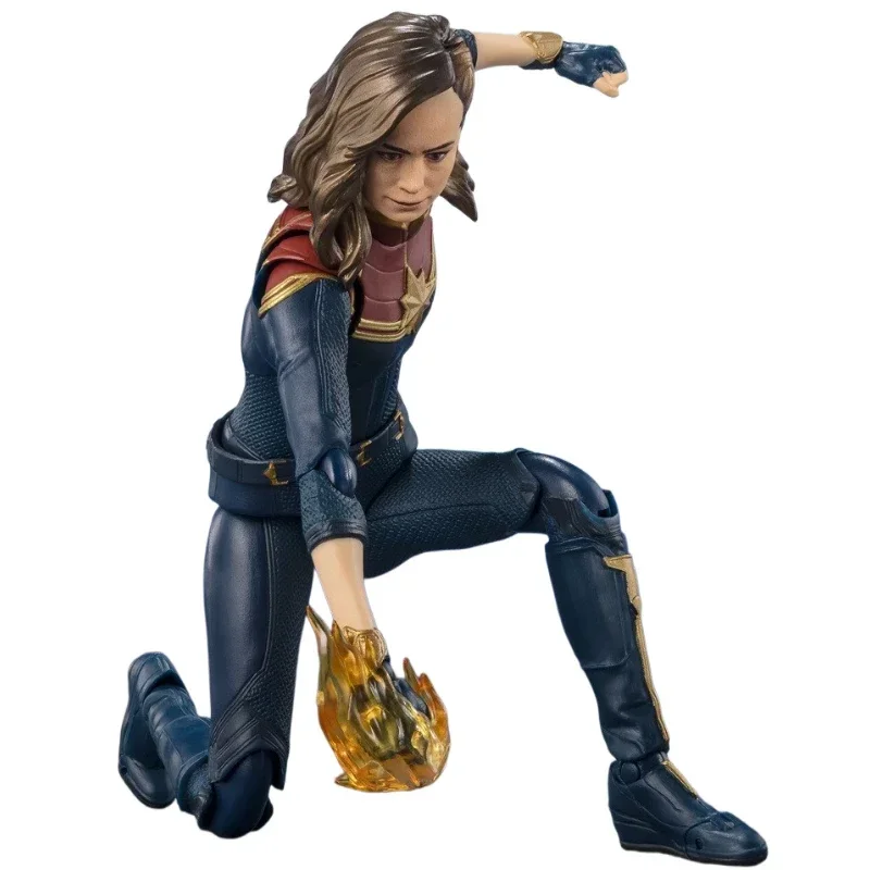 SHF Bandai-services.com Marvel 2 Carol Danvers, figurines d'action, jouet cancers, cadeau de collection, modèle d'anime, passe-temps, original, en stock