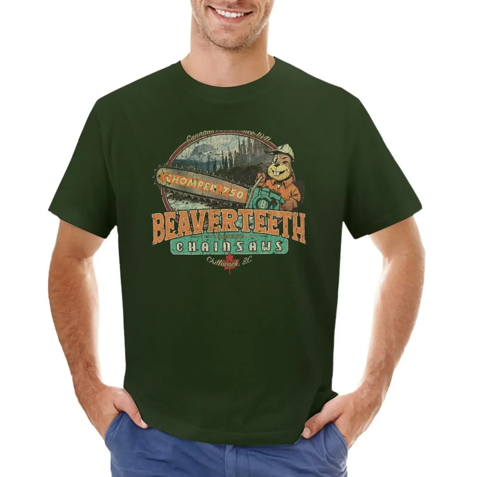 Motoseghe Beaverteeth 1941 t-shirt sublime summer top customs t-shirt da uomo