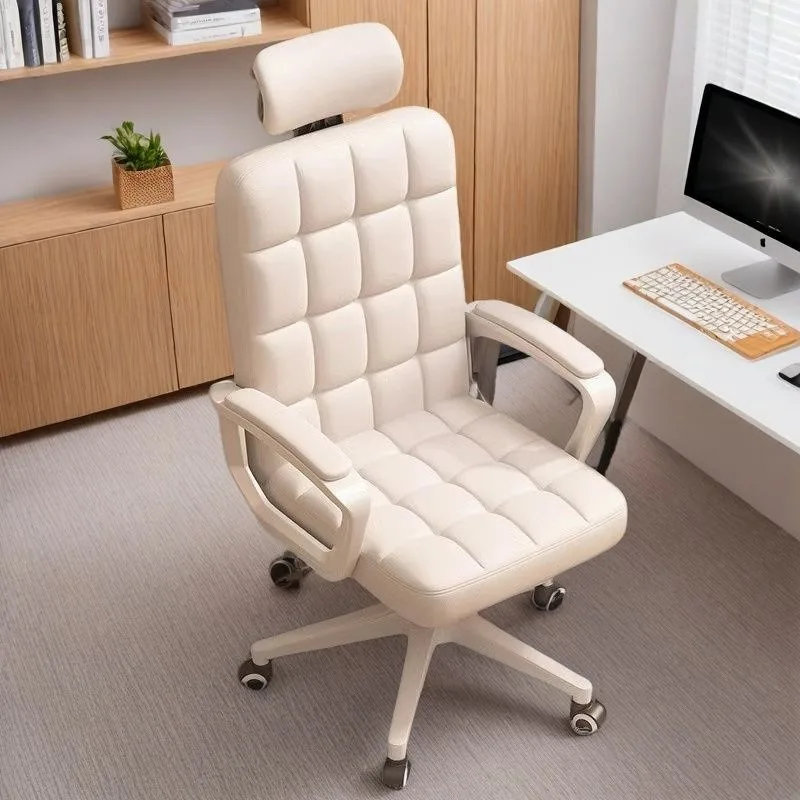 Household Girls Bedroom, Makeup Chair College Student Dormitory Comfortable Sedentary Dormitory Backrest Office Swivel Chair