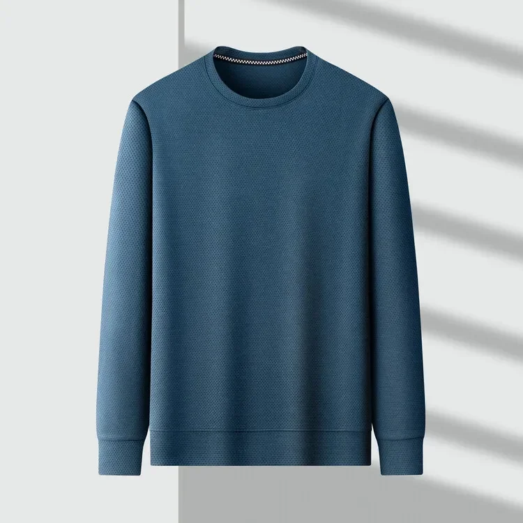 New Mens Casual Tee Long Sleeve Sweatershirt Man Clothes  O Neck Pullover Tops Men Clothing