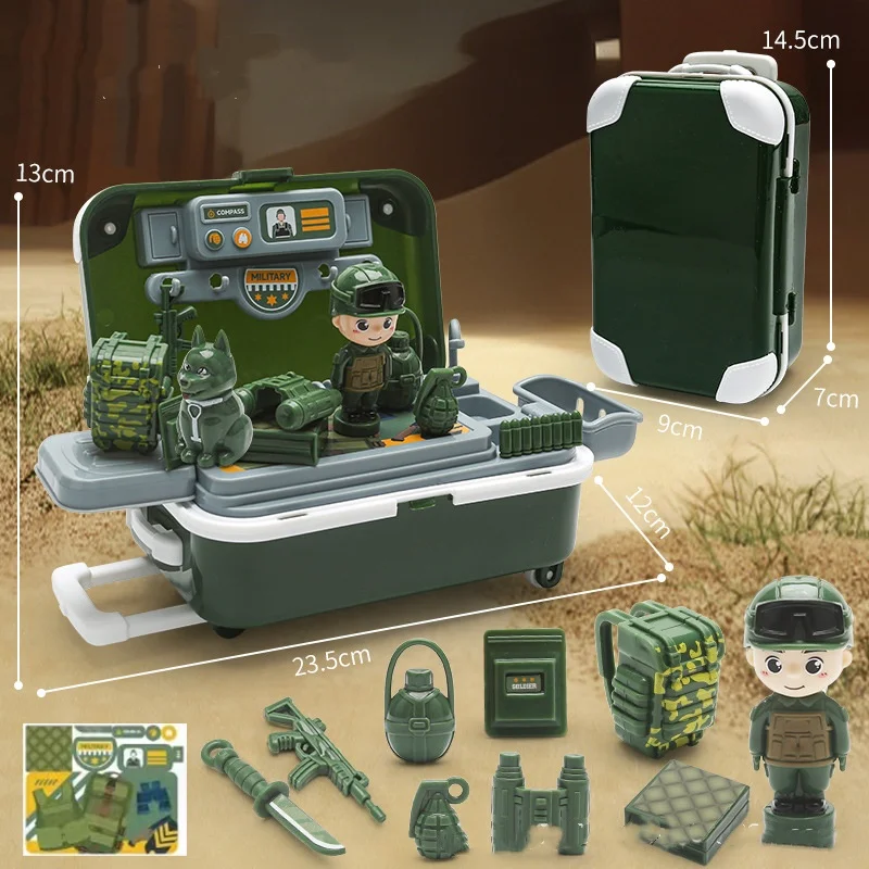 Simulations-Werkzeugset-Set, Rollenspiel-Rucksack-Box-Spielzeug für Kinder, STEM-Lernen, pädagogisches Rollenspiel-Set für Kinder im Alter von 3–8 Jahren