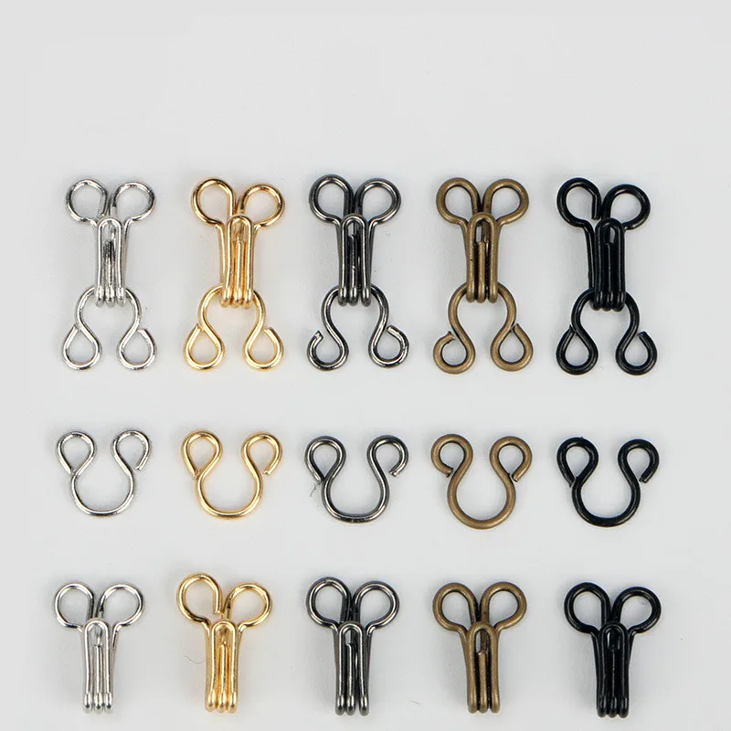 24 Pairs Invisible Mini Bra Underwear  Metal Buckle Button Hidden Hook Button for Garment Bag Sewing Accessories