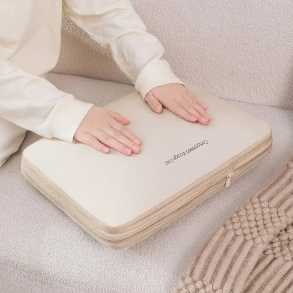 حقيبة تخزين ملابس قابلة للطي، سعة كبيرة، حقيبة تخزين سترة مضغوطة مع سحاب لتوفير المساحة، مكعب تعبئة الملابس #3