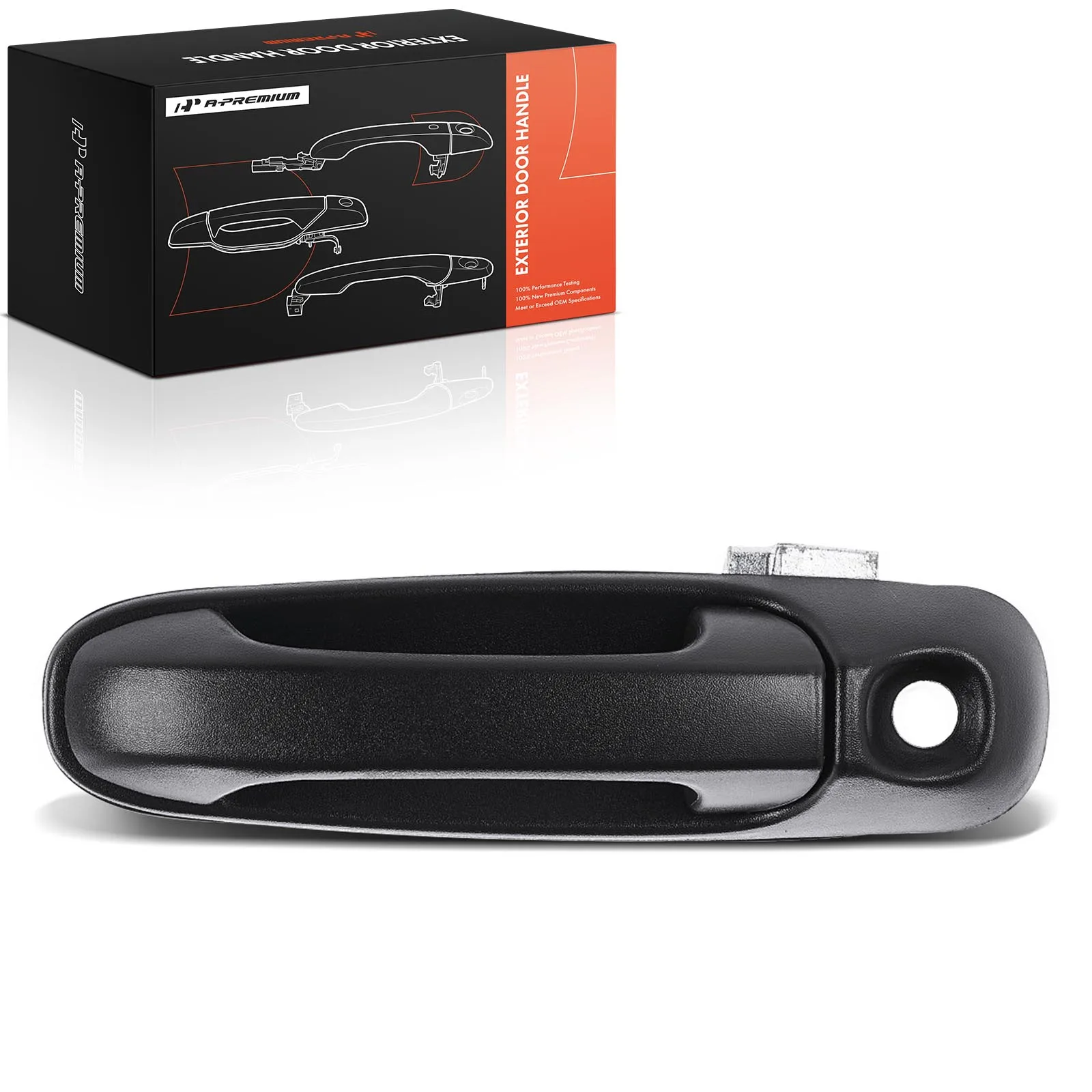 A-Premium Front Driver or Rear Passenger Side Exterior Door Handle w/ Keyhole for Dodge Ram 1500 02-08 Ram 2500 03-09 Ram 3500