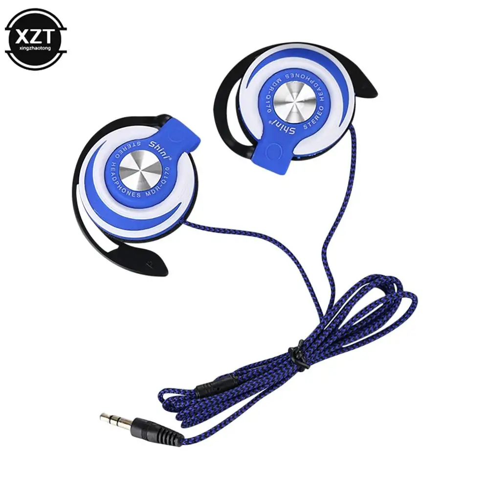 Auriculares con cable para teléfono móvil, audífonos de alta fidelidad con graves pesados, gancho ajustable para la oreja, alta calidad, 3,5mm