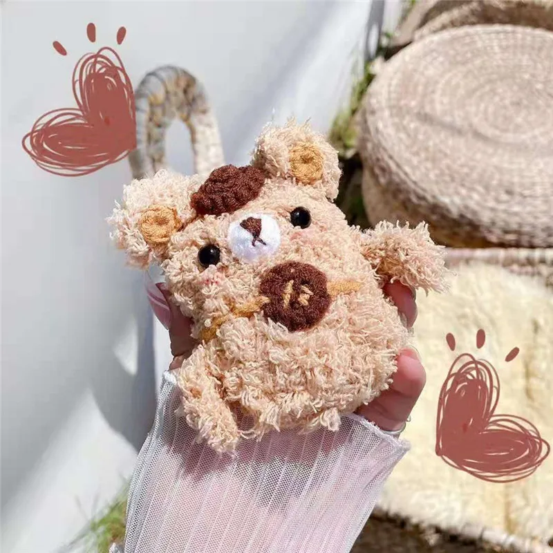 Étui Airpods 1/2 Pro en peluche pour écouteurs Bluetooth Apple, boîtier de Charge, étui de protection, accessoires de peau, étui pour écouteurs