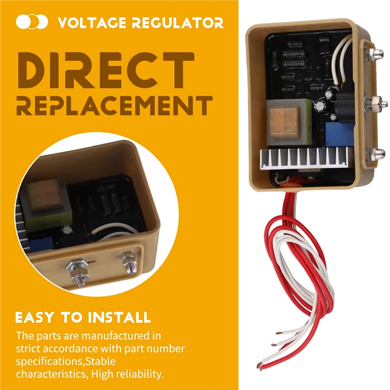 

NEW-GB-170C 5-проводной 3-фазный регулятор напряжения для генератора STC, щеточный регулятор напряжения AVR, 2 кВт, 5 кВт, 10 кВА, 20 деталей KVA