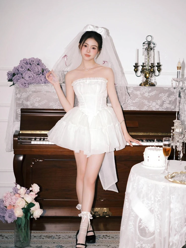 

2026 New Princess Style Birthday Photo Atmosphere Sensation Ballet Personal Artistic Photography Clothes Korean Mixed Media