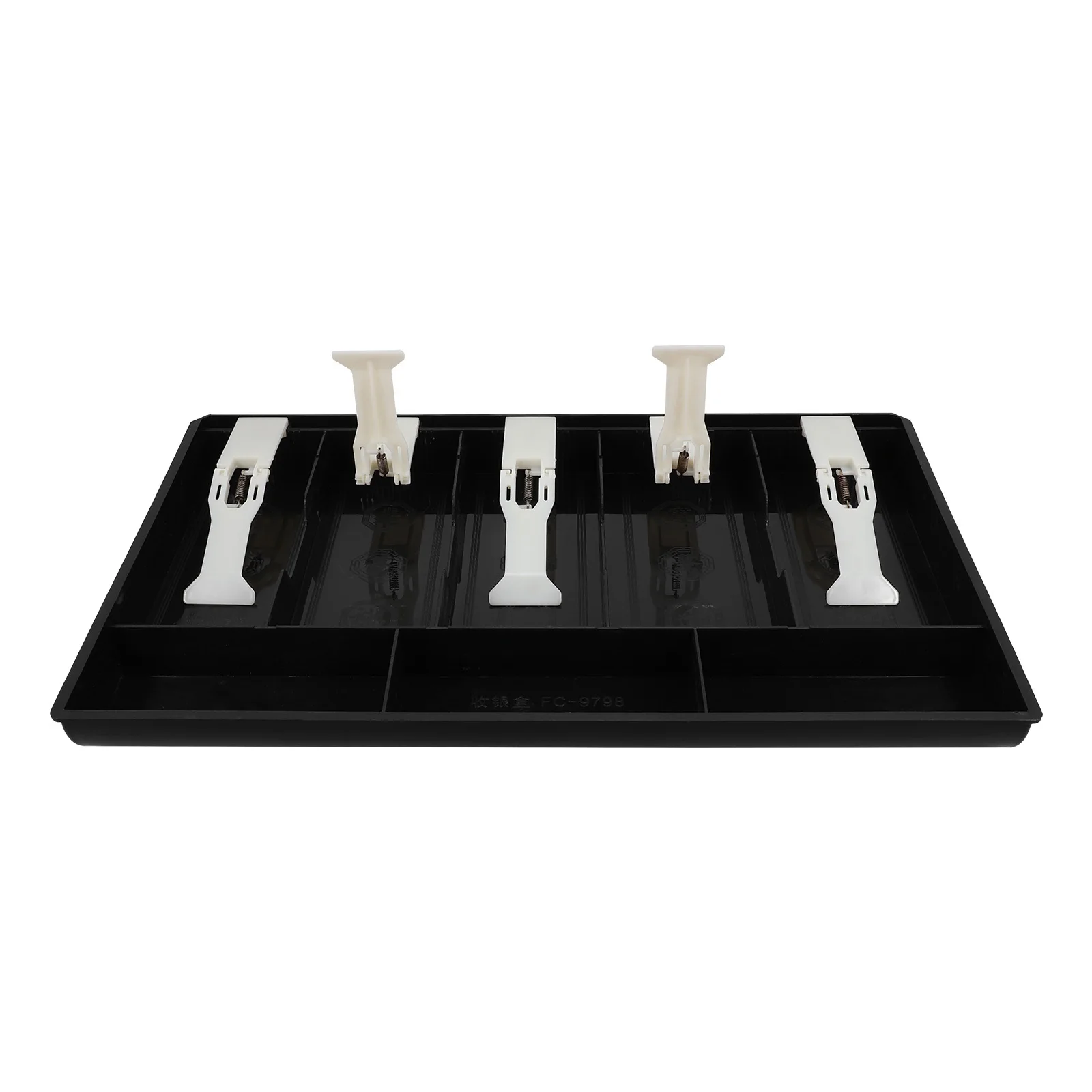 Multi-Compartment Cashier Box Organizer Tray Cash Register Drawer for Store Shops Multiple Compartment Storage Tray