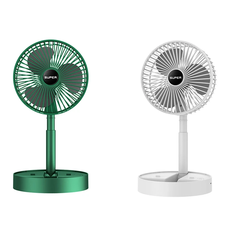 

Folding Portable Retractable Electric Fan USB Rechargeable Battery Ultra-Quiet Adjustable Wind Speed Desktop Fan