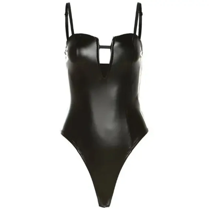 مثير هوتي أزياء المرأة السباغيتي حزام أعلى الصيف الأوروبية الأمريكية منخفضة الرقبة سليم صالح عارية الذراعين بو الجلود الداخلية ارتداءها #1