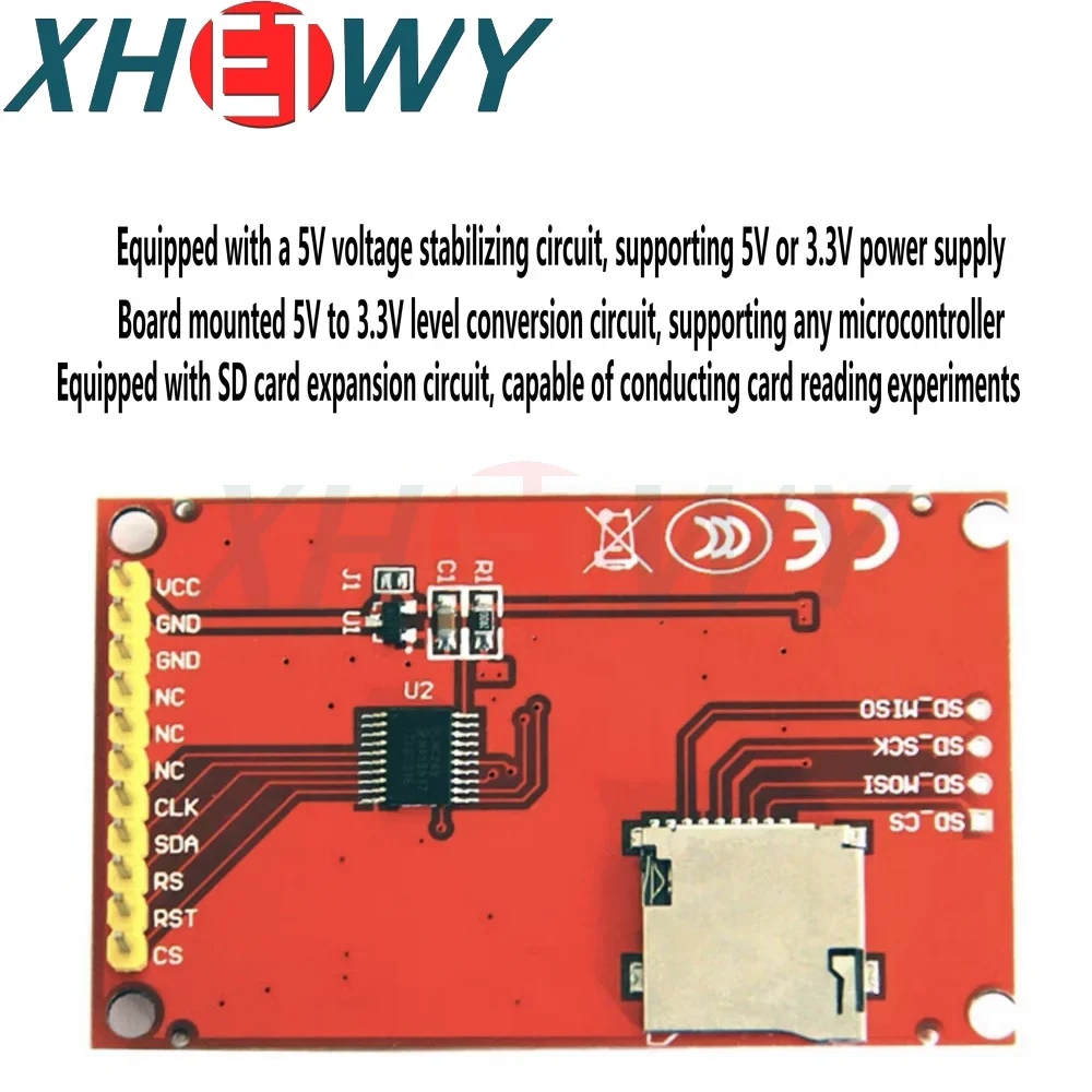 Módulo de pantalla TFT LCD de 1,77 pulgadas y 1,8 pulgadas, pantalla a color, puerto serie SPI, requiere al menos 4 puertos IO