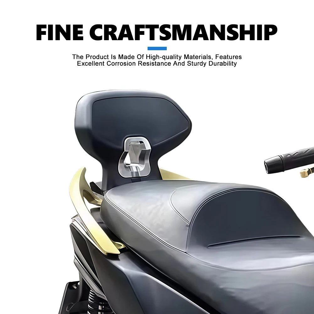 Motorcycle Rear Seat Backrest Bar Passenger Back Support Cushion For KYMCO XCITING250 XCITING350 Rear Passenger Rest Protector