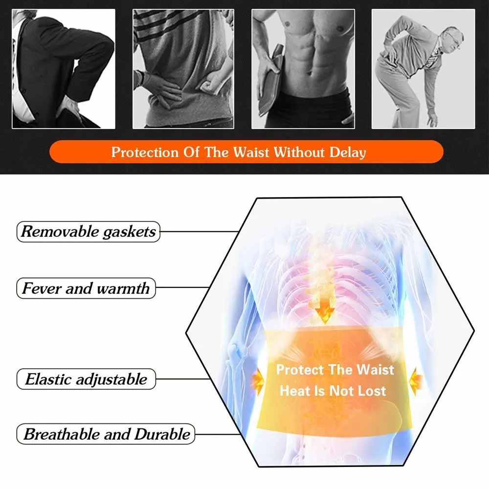 Self Heating Lower Back Supports Magnetic Therapy Lumbar Waist Bandage Back Waist Belt Tourmaline Waist Brace Support Belt Band