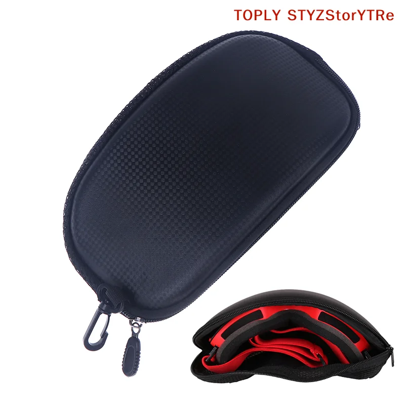 1PC Ski Snow Goggle Protector Case (Without Goggles) Skiing Snowboard Glasses Eyewear Box Zipper Hard Case Bag