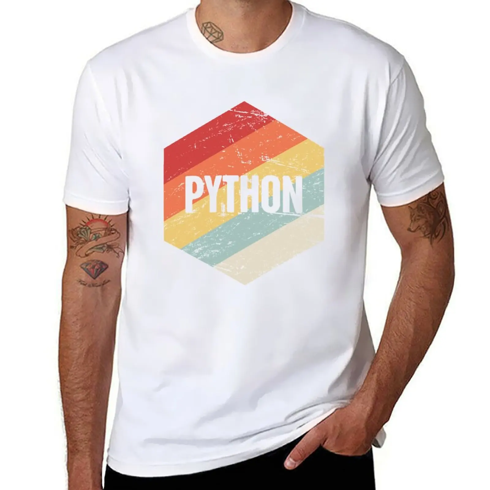 

Retro Python Programming Language Icon T-Shirt t shirt personalised t shirt man luxury man tshirt T-Shirt