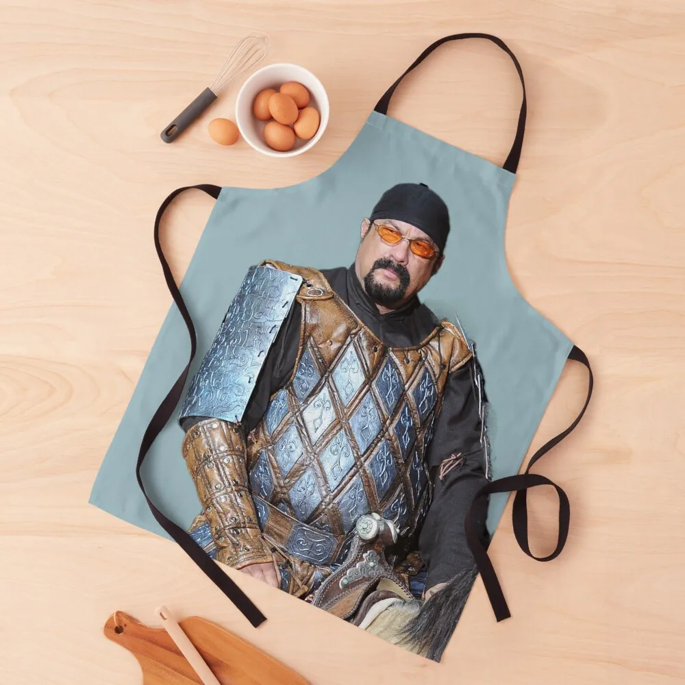 

Medieval Seagal - Steven On A Horse Apron Kitchen Handle For Women Things For Home And Kitchen