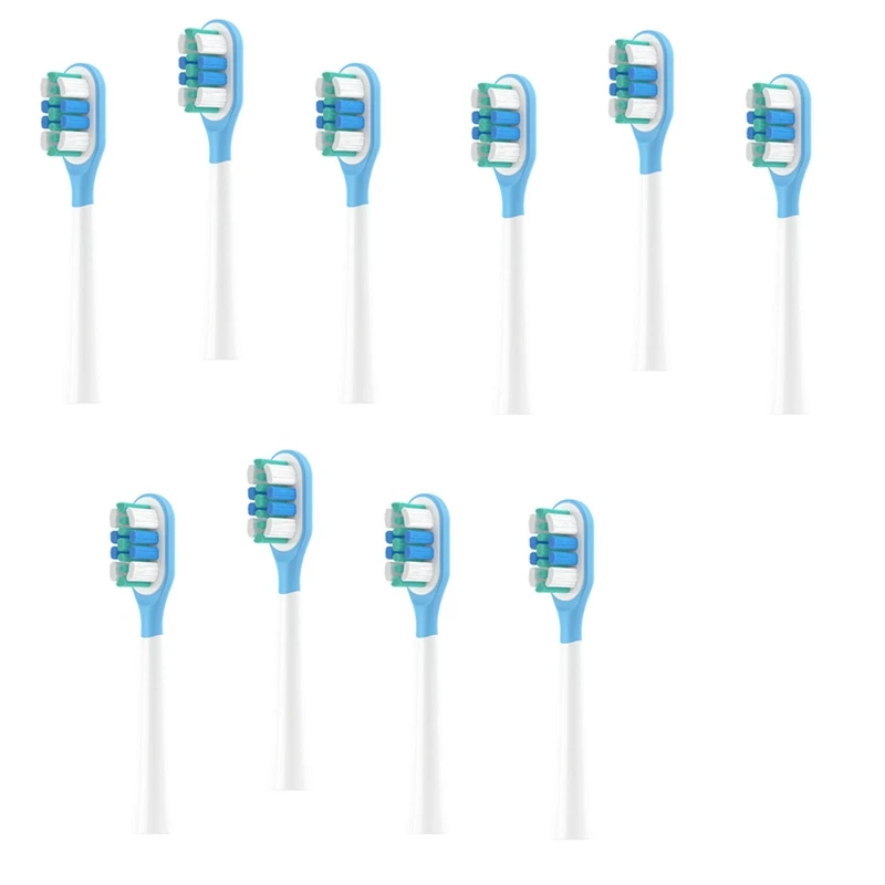 10PCS Suitable For Laifen Electric Toothbrush Head LFTB01-P Soft Bristle Cushioning Cleaning Brush Head
