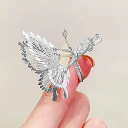 Gold Silver Moving Butterfly Hairpin Hollow Out Butterfly Wings Hair Decor Butterfly Hair Clip Stage Performance Headdress