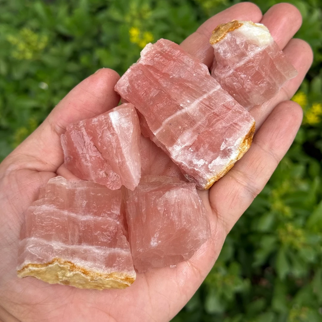 Natural Caribbean Calcite Tumbled Stone Polished Caribbean Blue Calcite Crystal Palm Stone Mineral Specimen Home Decor Gift