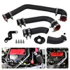 Front Mount Inter Volle Blacke Rohre für Mitsubishi Lancer EVO X 4B1 1 2,0 L Turbolader 2008-2015 3