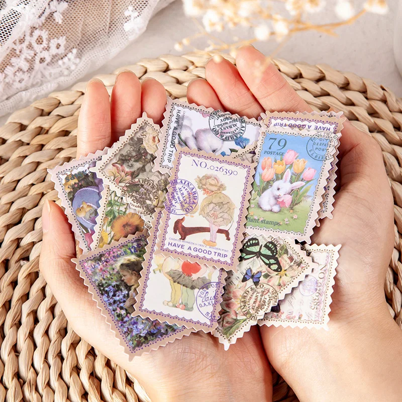 50pcs Kawaii Stationery Stickers Little postman DIY Craft Scrapbooking Album Junk Journal Happy Planner Diary Stickers