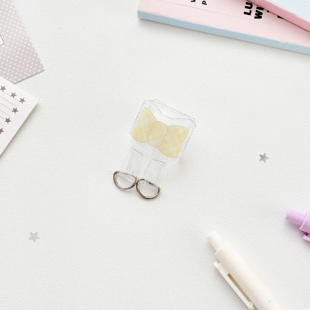Creative Polka Dot Bow Bag Hanging Buckle Transparent Bowknot Bag Extender Buckle Mountain Climbing Buckle DIY Bag Charm Women