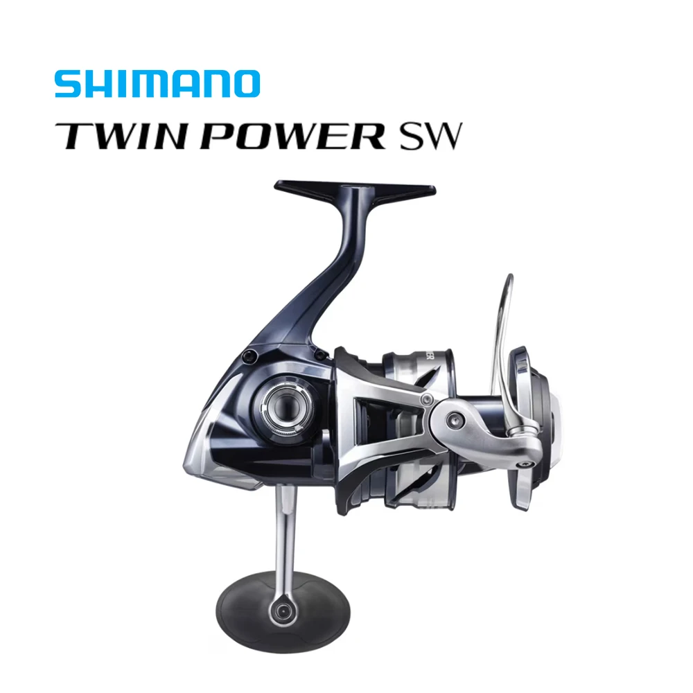 SHIMANO Original 2021 Twin Power SW Spinning Fishing Reel 4.6-6.2:1 Max Drag 11-25kg 9+1/10+1 BB Hagane Body/Gear Infinity Drive