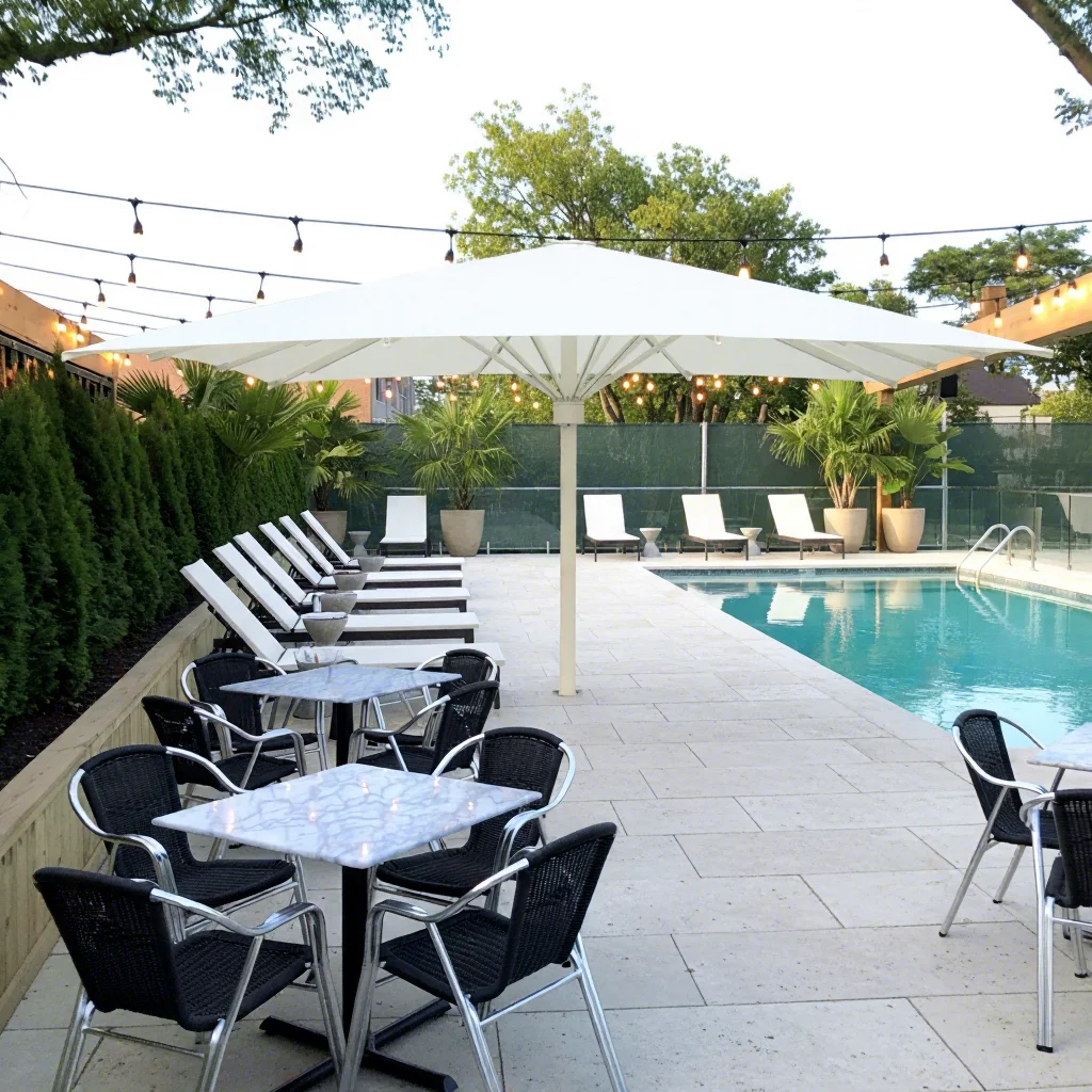 

Уличный автоматический зонт-парасоль для пляжа и сада, большой, 4х5 метров, 6х6 метров, 5х5 метров