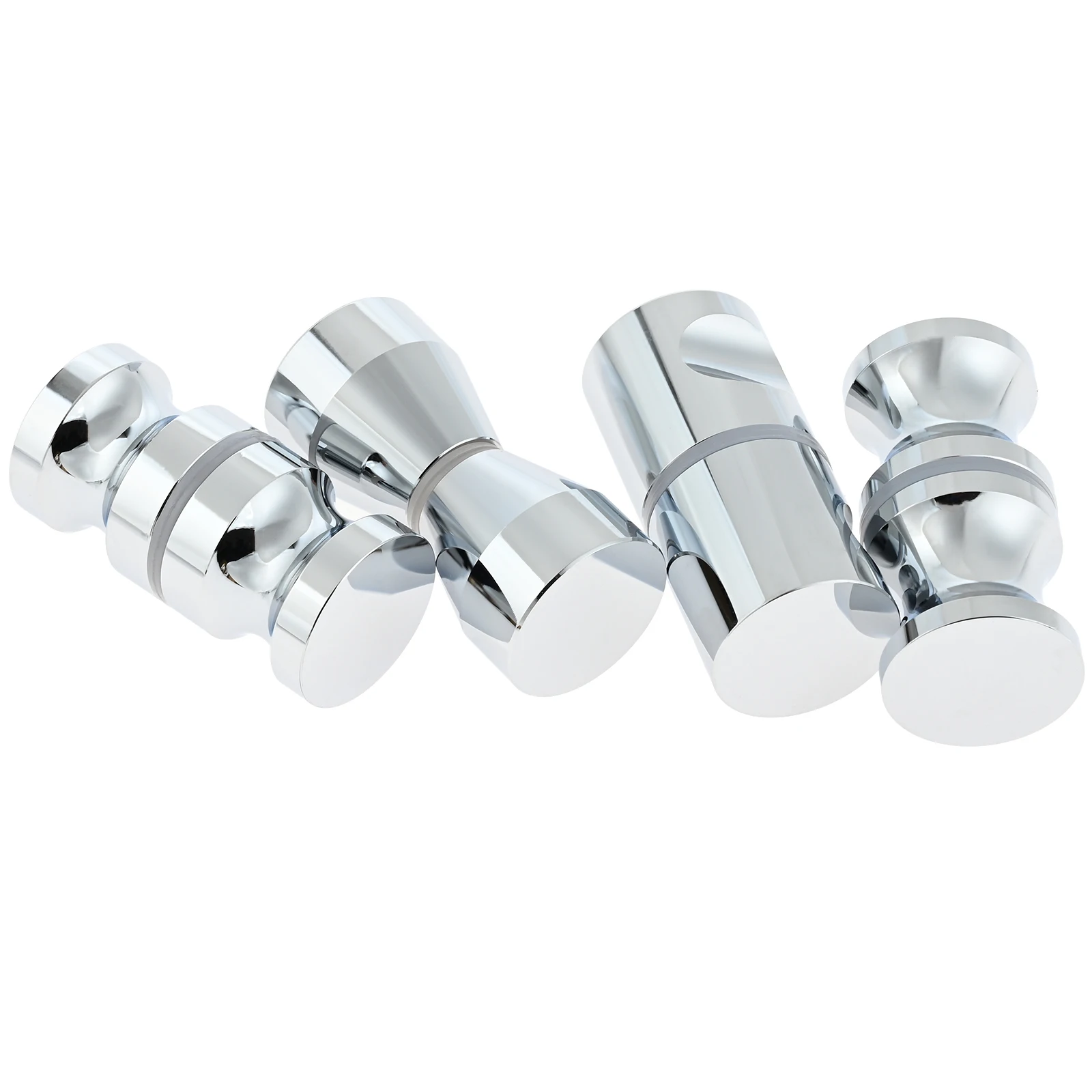 알루미늄 합금 문짝 풀러 푸시 단일 유리 문짝 손잡이, 욕실 샤워 캐비닛 손잡이, 6mm ~ 18mm 두꺼운 유리