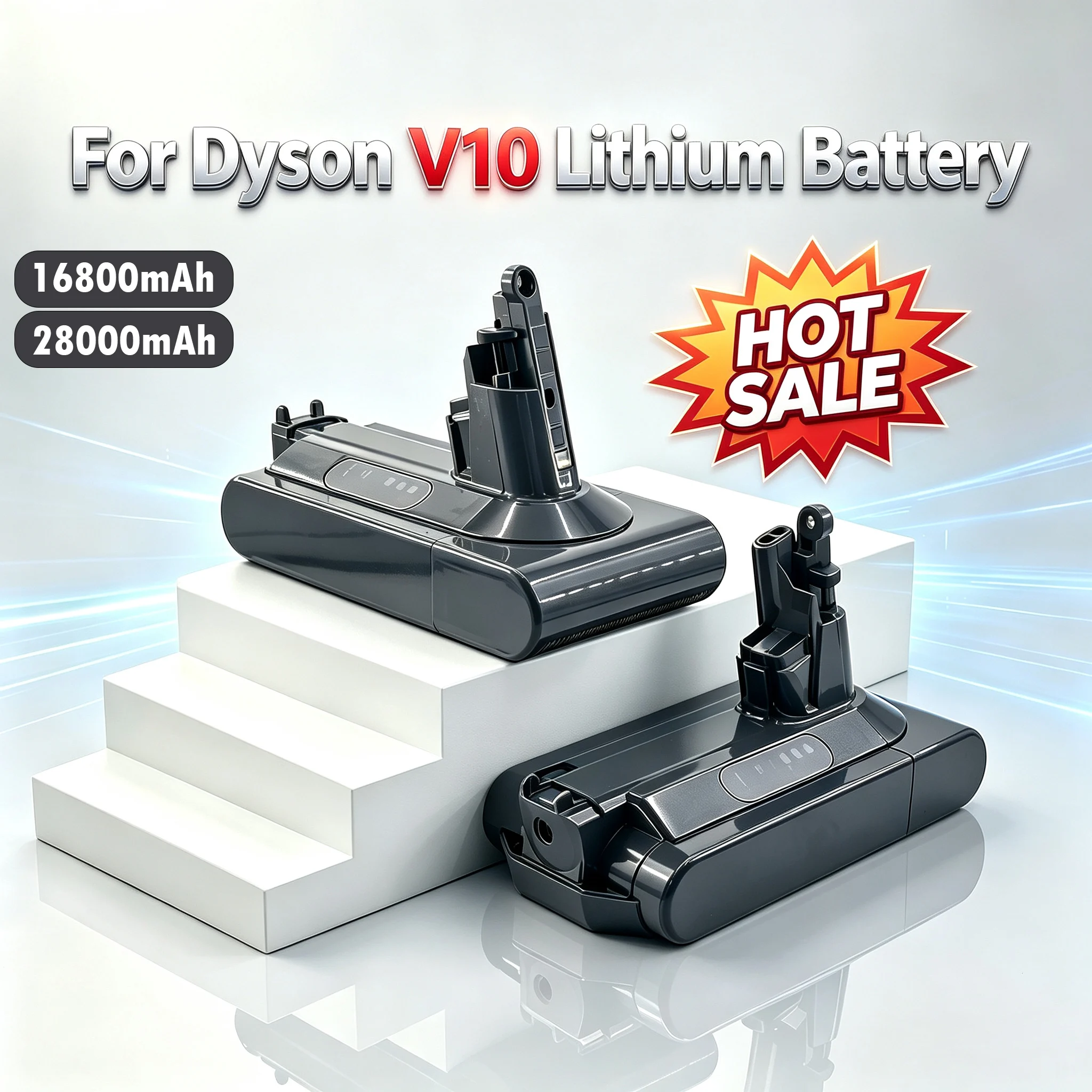 For Dyson V10 Battery V10 Animal Absolute Fluffy Cordless Vacuum Cleaner NEW 25.2V 16800mAh-28000mAh DYSON V10 Batteries
