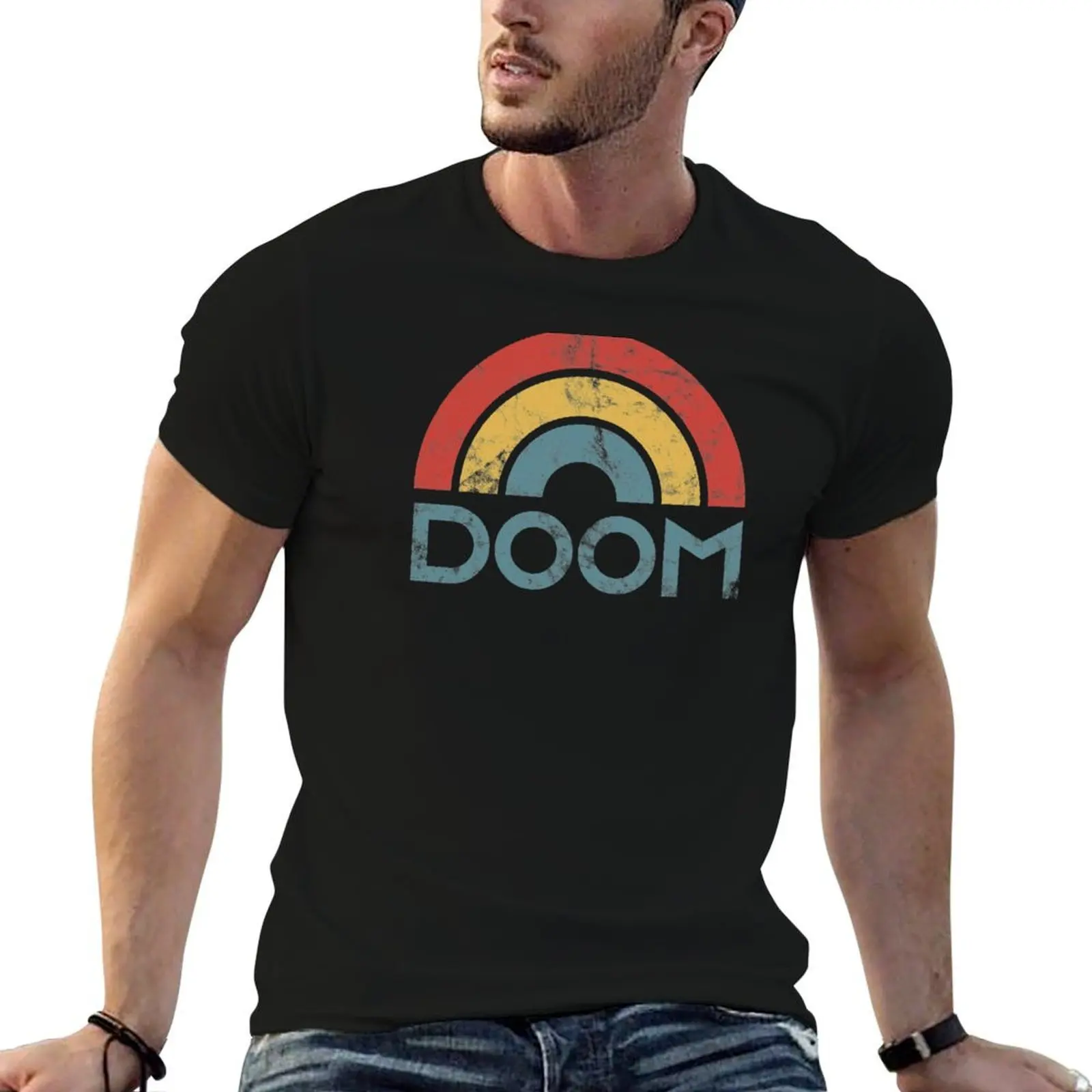 Rainbow of Doom - Slightly Wrong T-Shirt Simple Line Art Print Tee