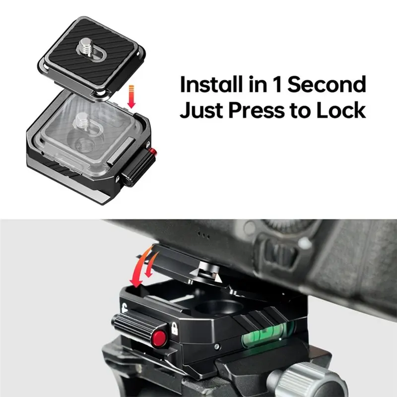 【A17Z】For Tripod Mount Adapter Quick Release Plate Kit For Arca Swiss Gimbal QR Clamp Slider Mount For Tripods Camera Stabilizer