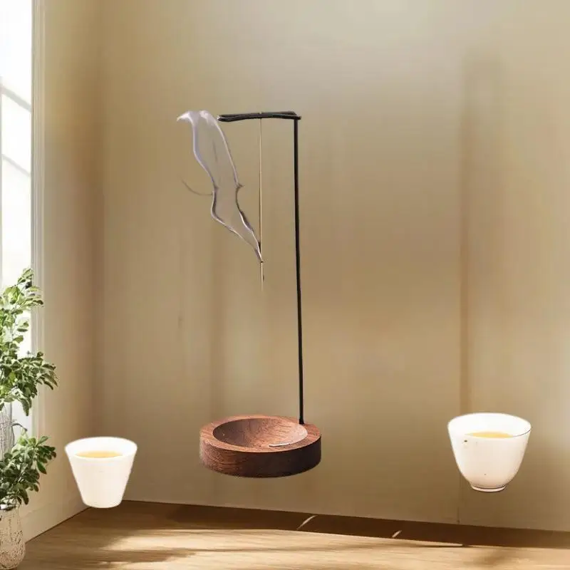 1PC Creative Upside Down Incense Burner Incense Stick Holder Wooden Anti-Ash Design Incense Stick Meditation Spa Room Home Decor