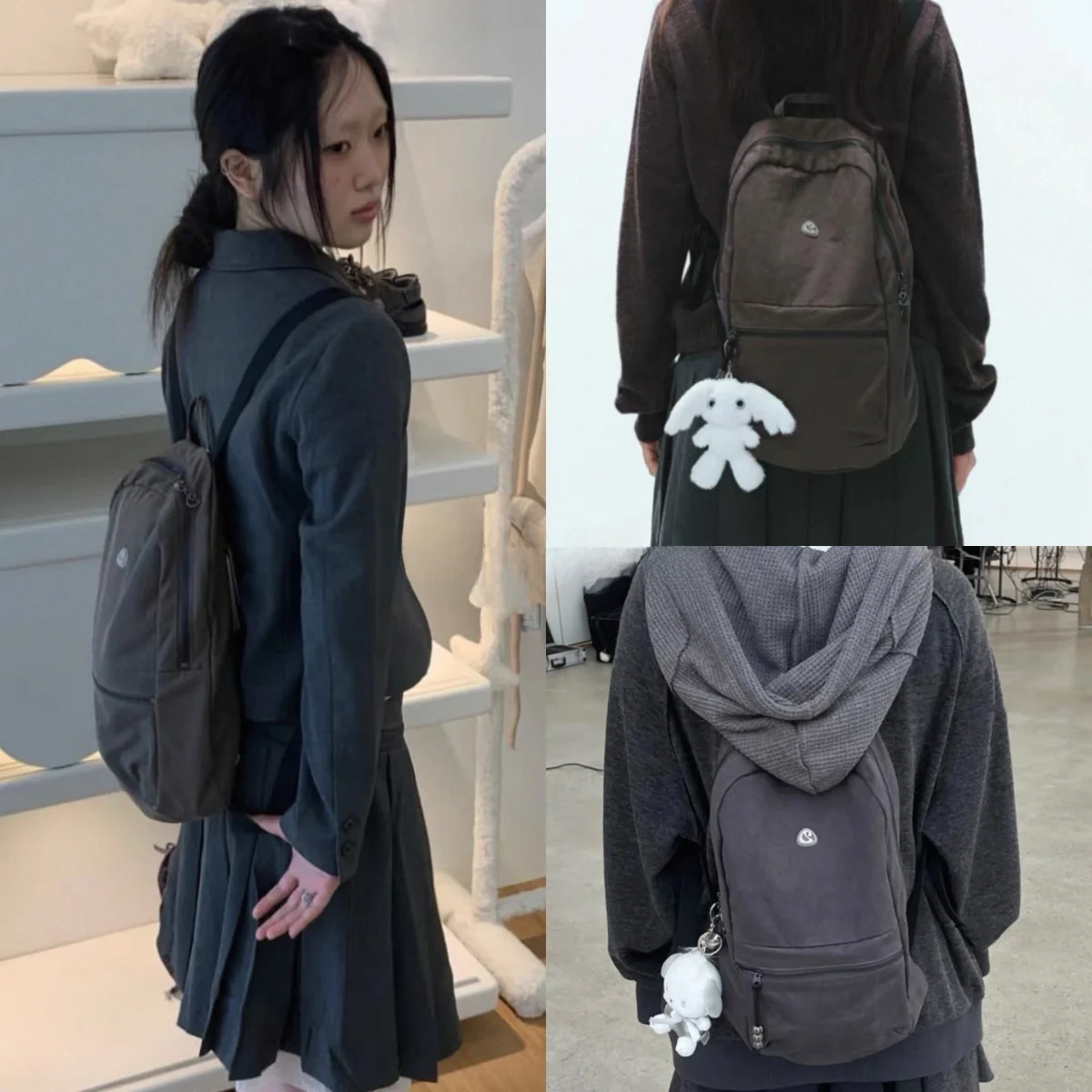 

Coyseio корейский Sle осенне-зимний функциональный совет увеличенная молния портативная двойная сумка-подвеска для приключений на открытом воздухе Па